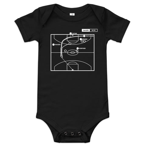 Boston Celtics Greatest Plays Baby Bodysuit: PP's Buzzer-Beater (2024)