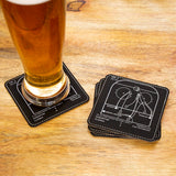 <b>2024 Champions</b> Panthers Plays: Leatherette Coasters (Set of 4)