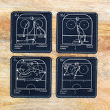 <b>2024 Champions</b> Panthers Plays: Leatherette Coasters (Set of 4)