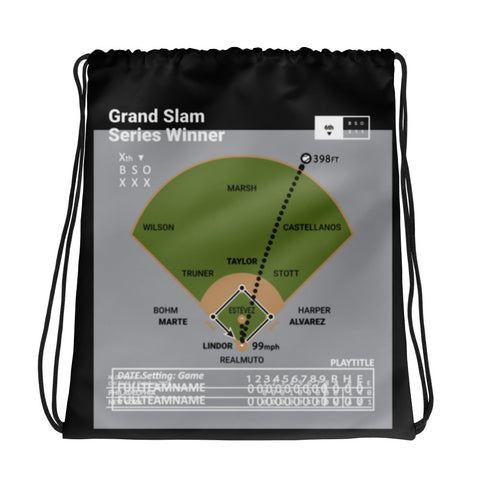 New York Mets Greatest Plays Drawstring Bag: Grand Slam Series Winner (2024)