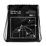 Cleveland Cavaliers Greatest Plays Drawstring Bag: For three, for the win, YES! (2009)