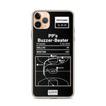 Boston Celtics Greatest Plays iPhone Case: PP's Buzzer-Beater (2024)