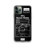 Boston Celtics Greatest Plays iPhone Case: PP's Buzzer-Beater (2024)