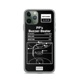 Boston Celtics Greatest Plays iPhone Case: PP's Buzzer-Beater (2024)