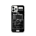 Boston Celtics Greatest Plays iPhone Case: PP's Buzzer-Beater (2024)