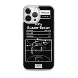 Boston Celtics Greatest Plays iPhone Case: PP's Buzzer-Beater (2024)