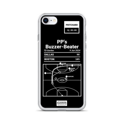 Boston Celtics Greatest Plays iPhone Case: PP's Buzzer-Beater (2024)