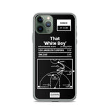 Dallas Mavericks Greatest Plays iPhone Case: That 'White Boy' (2020)