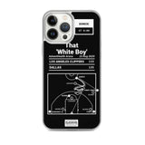 Dallas Mavericks Greatest Plays iPhone Case: That 'White Boy' (2020)