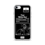 Dallas Mavericks Greatest Plays iPhone Case: That 'White Boy' (2020)