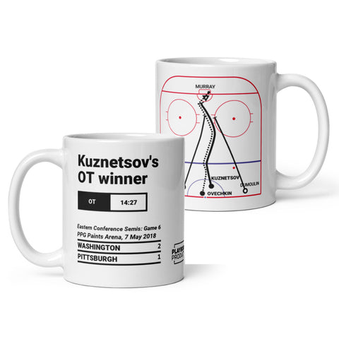 Washington Capitals Greatest Goals Mug: Kuznetsov's OT winner (2018)