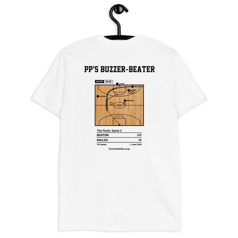 Boston Celtics Greatest Plays T-shirt: PP's Buzzer-Beater (2024)