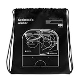 Greatest Blackhawks Plays Drawstring Bag: Seabrook's winner (2015)