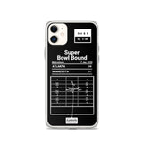 Greatest Falcons Plays iPhone Case: Super Bowl Bound (1999)