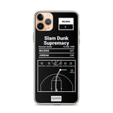 Greatest Hawks Plays iPhone Case: Slam Dunk Supremacy (1985)