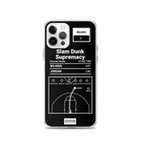 Greatest Hawks Plays iPhone Case: Slam Dunk Supremacy (1985)