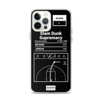 Greatest Hawks Plays iPhone Case: Slam Dunk Supremacy (1985)