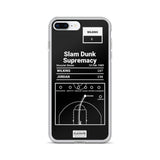 Greatest Hawks Plays iPhone Case: Slam Dunk Supremacy (1985)