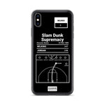 Greatest Hawks Plays iPhone Case: Slam Dunk Supremacy (1985)