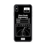 Greatest Hawks Plays iPhone Case: Slam Dunk Supremacy (1985)