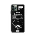 Greatest Diamondbacks Plays iPhone Case: World Champions (2001)