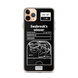 Greatest Blackhawks Plays iPhone Case: Seabrook's winner (2015)