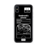 Greatest Blackhawks Plays iPhone Case: Seabrook's winner (2015)