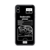 Greatest Blackhawks Plays iPhone Case: Seabrook's winner (2015)