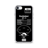 Greatest Rockies Plays iPhone Case: Rocktober: 21-1 (2007)