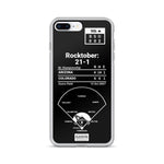 Greatest Rockies Plays iPhone Case: Rocktober: 21-1 (2007)