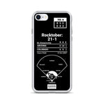 Greatest Rockies Plays iPhone Case: Rocktober: 21-1 (2007)