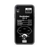 Greatest Rockies Plays iPhone Case: Rocktober: 21-1 (2007)