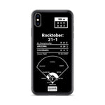 Greatest Rockies Plays iPhone Case: Rocktober: 21-1 (2007)