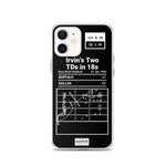 Greatest Cowboys Plays iPhone Case: Irvin's Two TDs in 18s (1993)