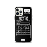 Greatest Cowboys Plays iPhone Case: Irvin's Two TDs in 18s (1993)