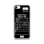 Greatest Cowboys Plays iPhone Case: Irvin's Two TDs in 18s (1993)