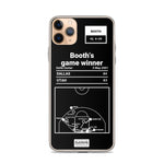 Greatest Mavericks Plays iPhone Case: Booth's game winner (2001)