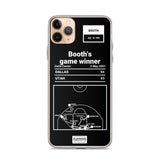 Greatest Mavericks Plays iPhone Case: Booth's game winner (2001)