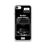 Greatest Mavericks Plays iPhone Case: Booth's game winner (2001)