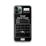 Greatest Lions Plays iPhone Case: &quot;Clock! Clock! Clock!&quot; (2013)