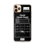 Greatest Lions Plays iPhone Case: &quot;Clock! Clock! Clock!&quot; (2013)