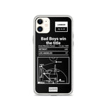 Greatest Pistons Plays iPhone Case: Bad Boys win the title (1989)