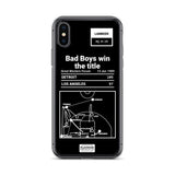 Greatest Pistons Plays iPhone Case: Bad Boys win the title (1989)