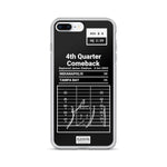 Greatest Colts Plays iPhone Case: 4th Quarter Comeback (2003)