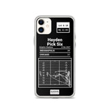 Greatest Colts Plays iPhone Case: Hayden Pick Six (2007)