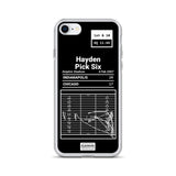 Greatest Colts Plays iPhone Case: Hayden Pick Six (2007)