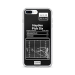 Greatest Colts Plays iPhone Case: Hayden Pick Six (2007)