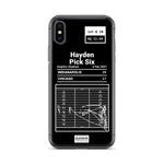 Greatest Colts Plays iPhone Case: Hayden Pick Six (2007)