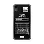 Greatest Colts Plays iPhone Case: Hayden Pick Six (2007)