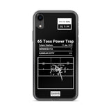 Greatest Chiefs Plays iPhone Case: 65 Toss Power Trap (1970)